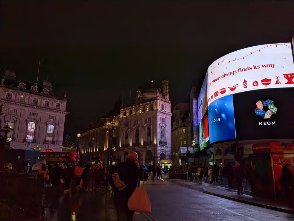 Picadilly Circus, London, December 2022